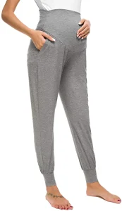 Pantalones de yoga elásticos para embarazadas, leggings deportivos de maternidad, mallas activas para embarazadas