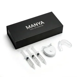 Popular Professional MANYA Ultrasonic Tooth Cleaner Peroxide Free Whitening Gel LED Light 15-Minute Whitening Portable Home