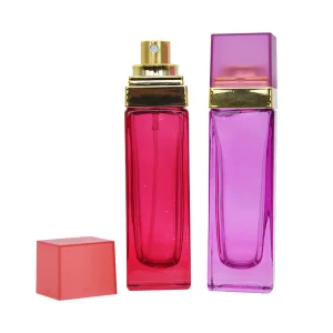 30ml Glass Perfume Bottle Empty Cosmetic Glass Bottles for Perfume Plastic Electroplate Plating UV Cap Printed Custom Box