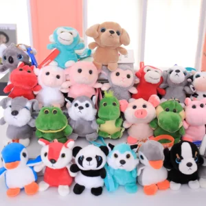 Wholesale Custom Plush Keychain Customize Stuffed Plush Toy Animal Cute Plush Keychain Hot Selling