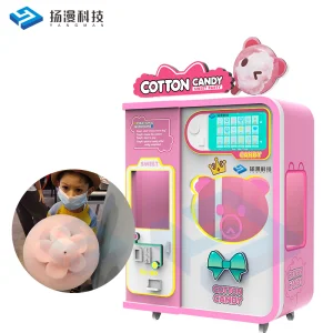 OEM ODM Manufacture Factory DIY MODEL Banknote Cash Japan Fully Automatic Magic Candy Vending Machine Candy Floss Machine