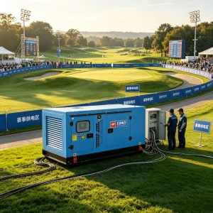 100kw مولد كهربائي صامت للغاية مع نظام نقل تلقائي للطاقة الاحتياطية لفعاليات الرياضة محرك يوتشاي مجموعة مولدات ديزل عازلة للصوت