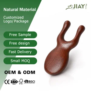 Ergonomic Y-Shape Body Message Wooden Head Massage Tool