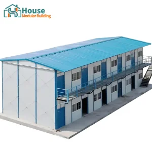 Wholesale Two-story blue K-shaped prefabricated house