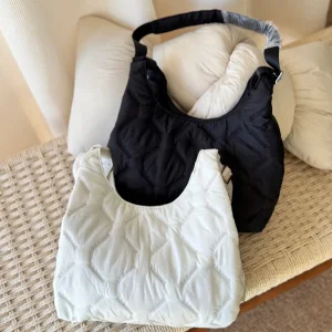 Bolsa de Ombro Fofa para Mulheres, Macia, Inverno, Bolsa Transversal