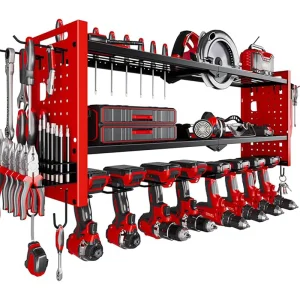 Metal Bucket Garage Tool Storage