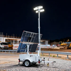 Portable Light Tower Mobile Solar Trailer