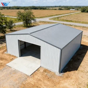 High Quality Semi Open Steel Warehouse