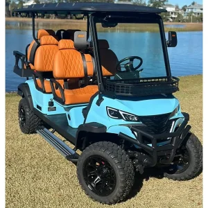 Factory Direct Sales 4+2 Seater Electric off-Road Golf Cart Resort Reception Shuttle Car