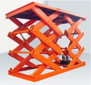 500kg Lifting Height Hydraulic in-Ground Stationary Scissor Lift Freight Elevator Lift Platform