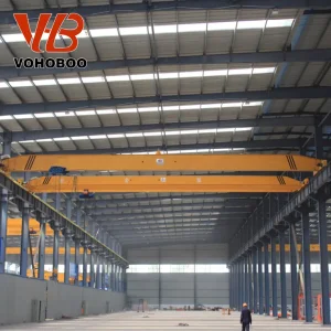European Standard Electric Hoist Traveling Double Girder Bridge Crane 10t 20t 30t 50t Capacity Overhead Crane