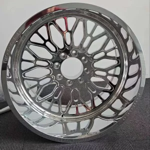 22X12 22X14 24X12 24X14 26X16 with Custom Floating Caps Forged 4X4 Offroad 8X170 8X180 8X6.5 6X5.5 Polished Truck Wheel