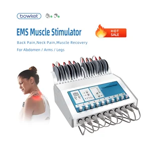 BOWKET Portable TENS/EMS Muscle Stimulator for Body Sculpting Pain Relief Massage &amp; Physiotherapy Training Device
