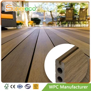 Technology Wood Plastic Composite WPC Hollow Decking Floor for Outdoorweather Resistant