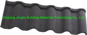 Aluminum Zinc Steel Roofing Sheets Color Remain Stone Coated Metal Roof Tiles Jingda China Easy Overlapping Stone Coating Roofing Shingle