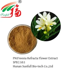 Extracto de Flor de Freesia Refracta 10: 1 Extracto Botánico Concentrado Natural de Freesia en Polvo