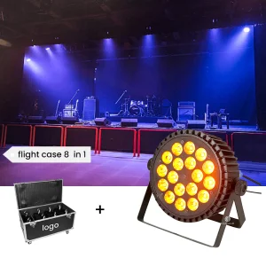 Best Price 18x18W LED Parcan DMX512 RGBWA+UV Professional Par Light
