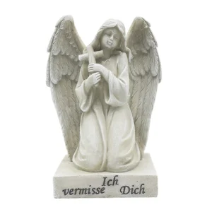 Cheap Resin Angel with Cross