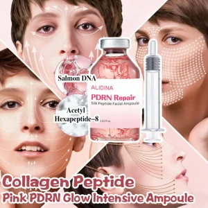 R OEM/ODM Deep Collagen Peptide Pink PDRN Glow Intensive Ampoule Tightening & Smoothing & Hydrating Silk Peptide Lifting Ampoule