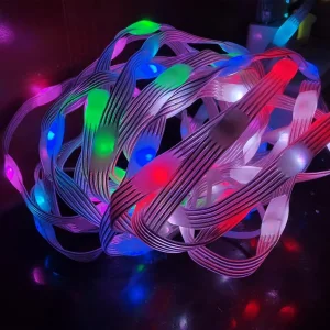 Fita de Luz de Natal Mini LED Fairy RGB IC à Prova d'Água Multicolorida