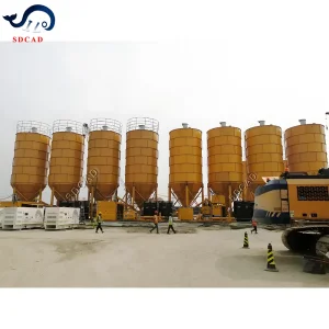 High Performance Ready Mix Mobile Concrete Batching Plant Price with Cement Silo