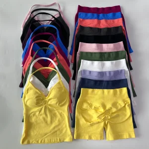 Gym Set for Women Backless Tank Tops