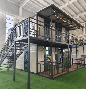 Two Story Glass Container House