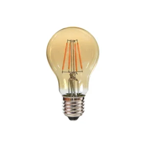 Vintage Light Bulb A60 Edison LED Filament Bulbs 220-240V 4W 400lm E27 Home Lighting LED Filament Bulb Amber Glass