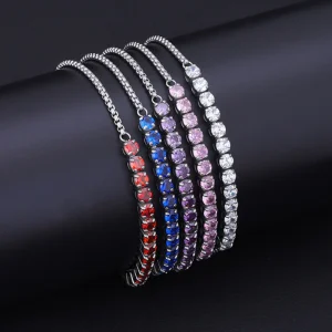 Titanium Steel Tennis Chain