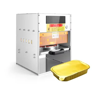 Semi-automatic Recyclable Rectangle Aluminum Foil Tray Sealing Machine