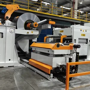 HAIWEI NCHW2 3-in-1 Laser Cutting Coil Decoiling Feeding System For Sheet 15m/min Speed 5T Capacity 380-440V 2.2-4.5KW Power