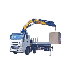 8×4 28 Ton Heavy-Duty Mobile Crane Truck 8-Section Boom High Extension Length Ideal for Large-Scale Construction Projects
