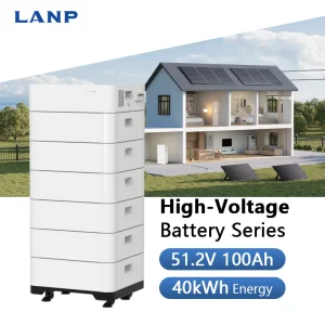 Solar Energy Storage Power System Home 40kWh 51.2V 100Ah Stackable High Voltage Rechargeable Battery Pack CAN LiFePO4 Battery