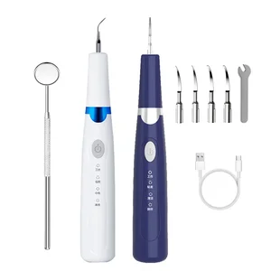 Ultrasonic Teeth Cleaning Machine Electric White Tooth Cleaners Dental Instruments Stainless Steel Whitening Feature Box