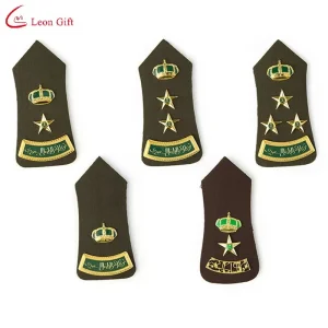 Factory Custom Design Hard Arrow Saudi Arabia Series Office Military Ranks for Officers Shoulder Rank