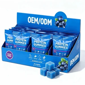 OLLI Protein Gummies Whey Protein Vegan Candy Gummies Supplements OEM EAA Creatine Monohydrate Sugar Free Protein Gummies
