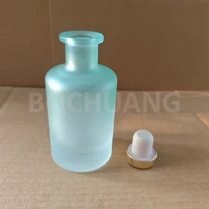 Round Classic Custom Colored Glass Aroma Perfume Bottle 100ml 100cc with Cork