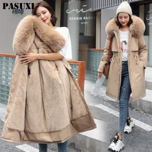 PASUXI 2025 Winter New Women's Cotton Clothes