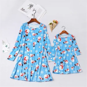 Pijamas navideños personalizados cómodos para niños y adultos, vestido de noche, ropa de dormir, pijamas para mamás e hijas