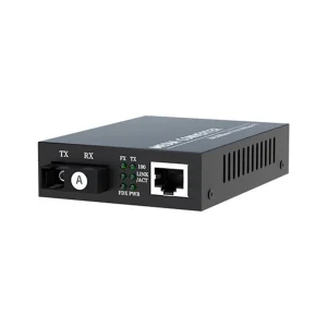 Fiber Media Converter 10/100Mbps Single Mode 20km SC WDM for CCTV