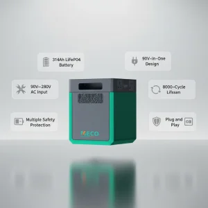 2kwh 1200W محمول LiFePO4 محطة طاقة متنقلة ذات سعة كبيرة للبيئة