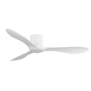 JK ZS-52C4WH Ceiling Fan Low Profile 3 White ABS Blades