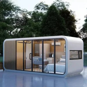 Cabina modular generadora de ingresos de manzana para lugares turísticos de alto tráfico