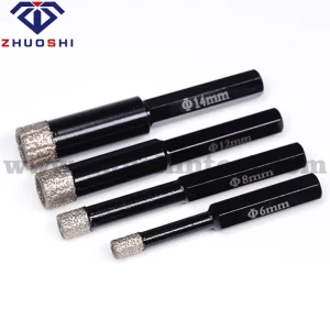 Juego de brocas de diamante hexagonal