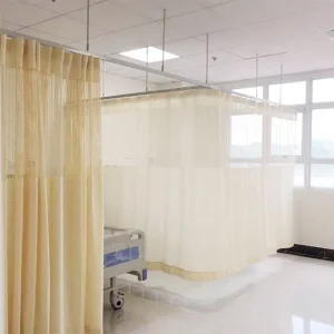 Aluminum Hospital Curtain Profile Rail Hardware Part Ceiling Mount Bendable Track