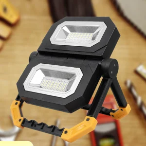 Factory Cheap Price LED Folding Work Light Outdoor Portable Camping Hand Light Emergency Charging Search Handheld Lamp
