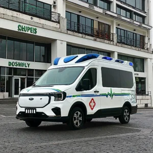 Super Van New Design Electric Emergency Ambulance Transport ICU Customized Equipment Automatic Transmission Multi Functional