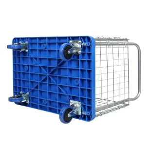 Customizable Non-Slip Surfaces Ly-Wlc-1 Platform Steel Logistics Roll Cart Cage Trolley