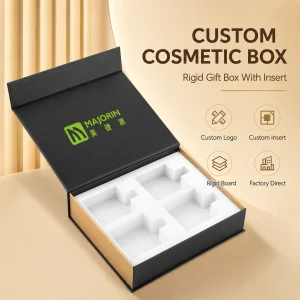 Eco-Friendly Magnetic Flip Top Cosmetic Packaging Box