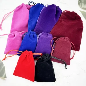 Factory Stock Velvet Drawstring Bag Perfume Jewelry Packaging Pouch